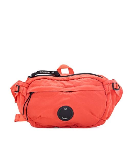 C P Company Red Nylon B Crossbody Bag for men