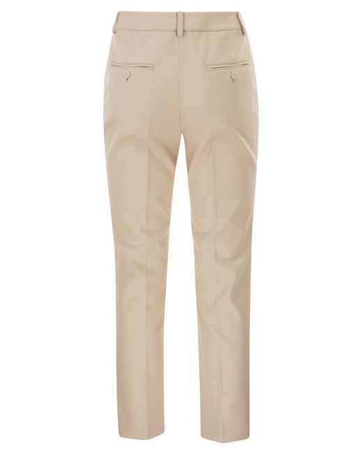 Weekend by Maxmara Natural Wkdvite Cropped Cigarette Trousers