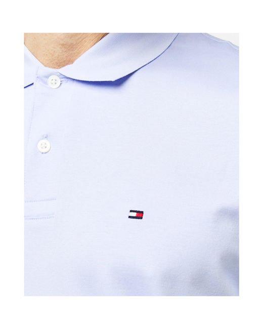 Tommy Hilfiger Blue Logo Short Sleeve Polo Shirt for men