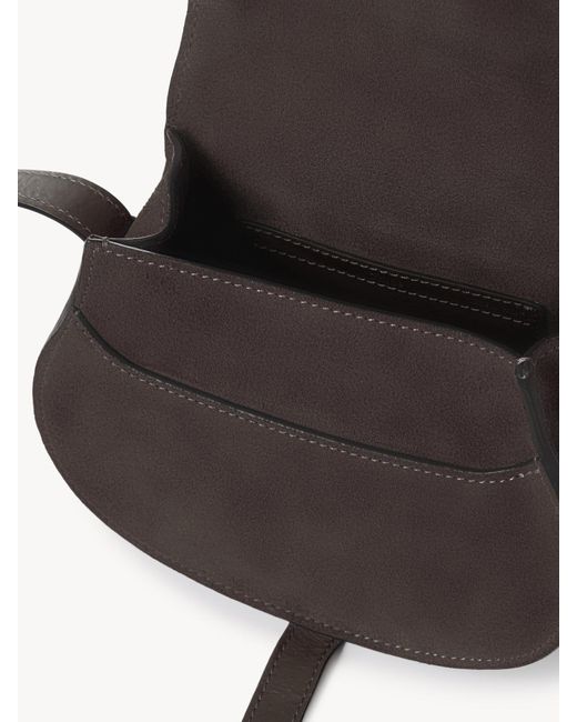 Chloé Gray Small Marcie Saddle Bag