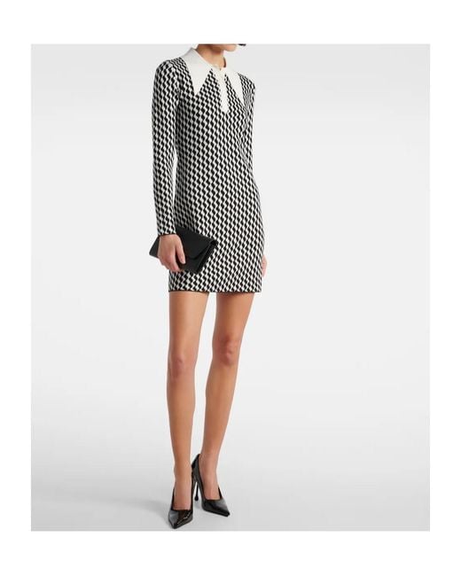 Rixo White Button-Up Mini Dress