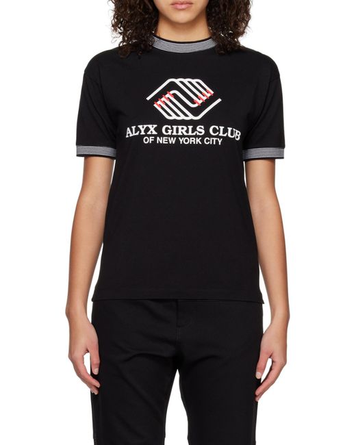 1017 ALYX 9SM Black T-Shirt With Round Neck And Short Sleeves for men