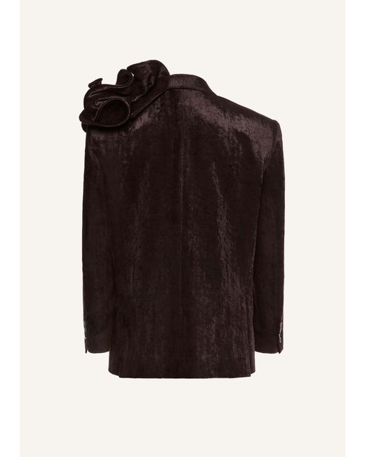 Magda Butrym Brown Long-Sleeved Suit Jacket