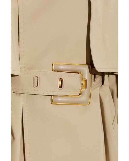 Balmain Natural Belted Trench Coat