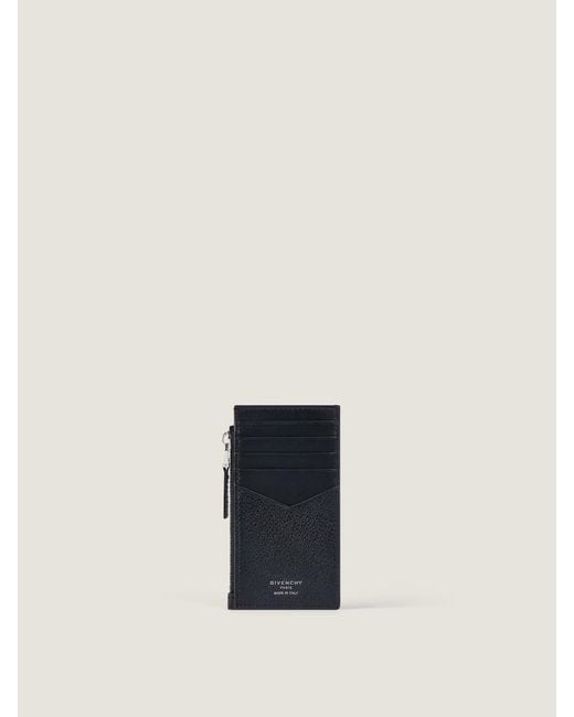 Givenchy Blue Zipped Card Holder for men