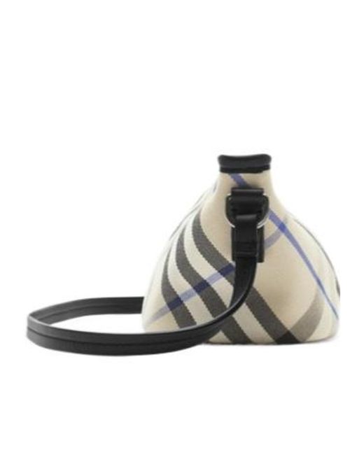 Burberry Metallic Vintage Check-Pattern Zipped Shoulder Bag
