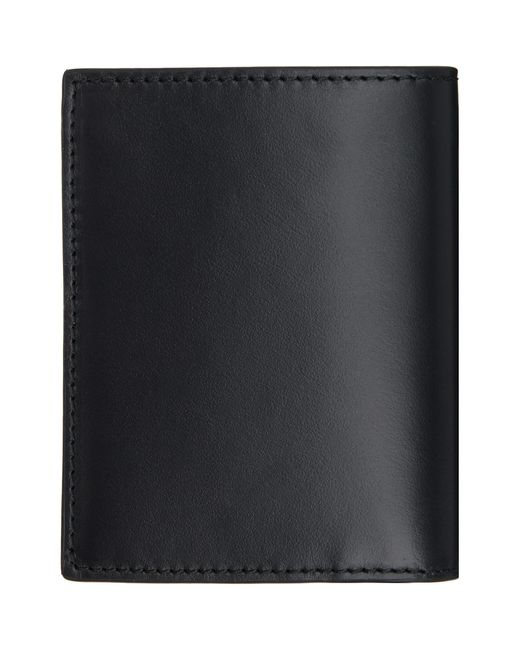Palm Angels Black Classic Logo Bi-Fold Wallet for men