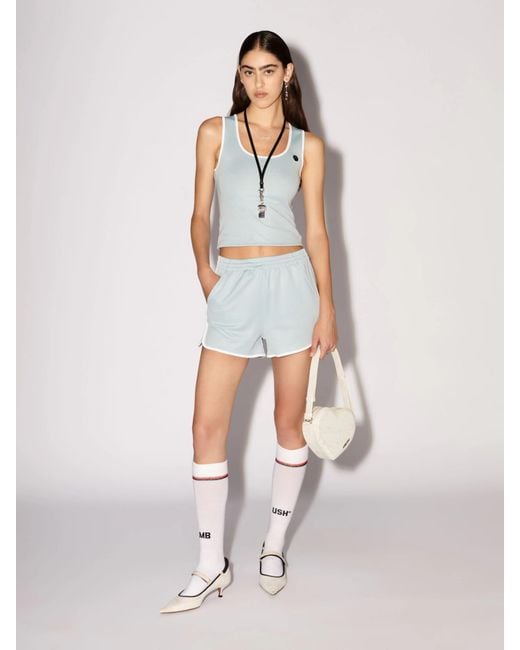 Ambush Blue Logo Plaque Running Shorts