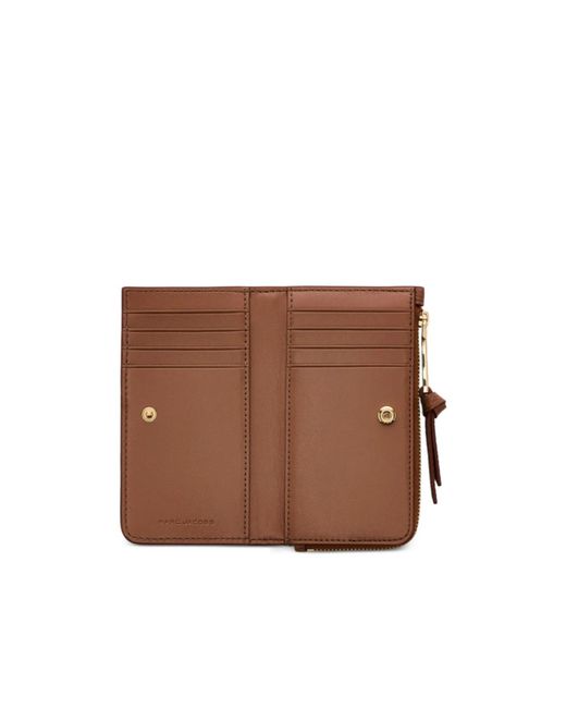 Marc Jacobs Brown The Wallet Zip-Around Wallet