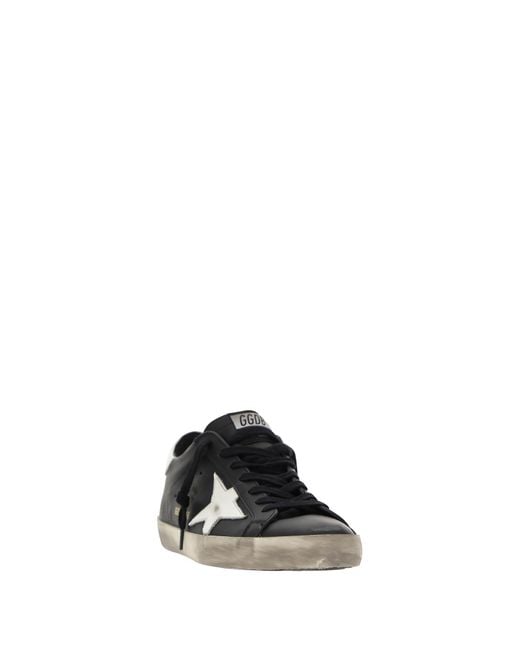 Golden Goose Deluxe Brand Black Super-Star Low-Top Sneakers for men