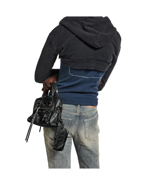 Balenciaga Black Le City Zipped Pouch Bag