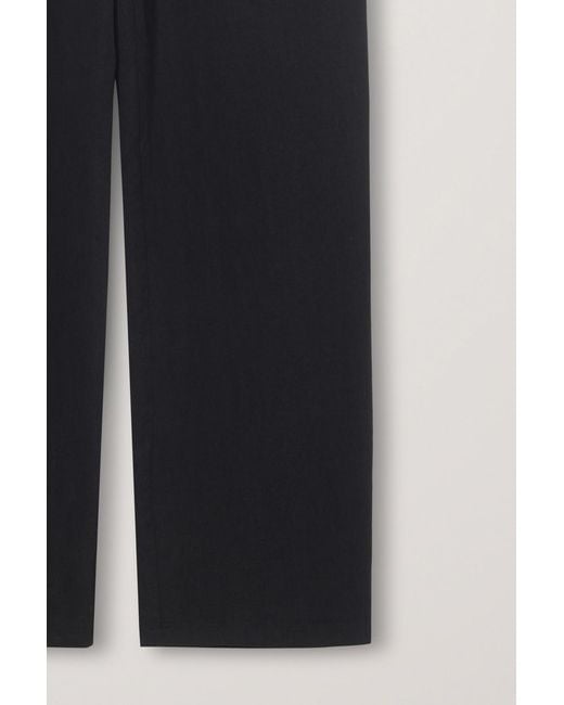 DUNST Black Drawstring Casual Pants