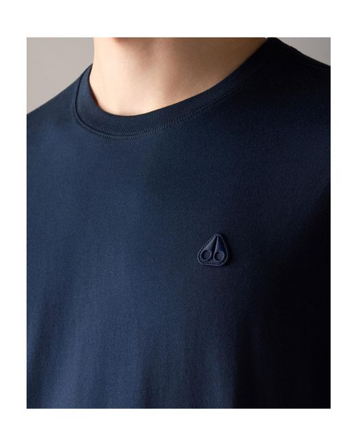 Moose Knuckles Blue Yul Classic T-Shirt for men