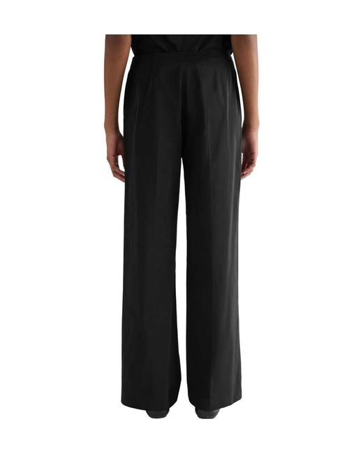 Jil Sander Black Tailored Wide Leg Trousers