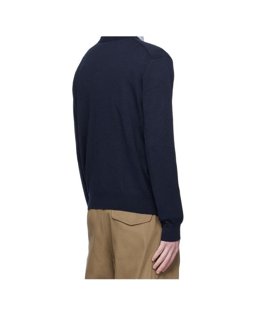 Maison Kitsuné Black Maison Kitsuné Fox Head Regular Jumper for men
