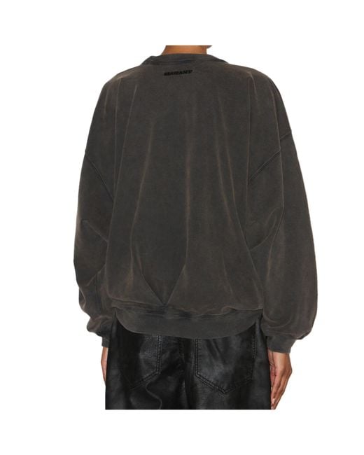 Isabel Marant Gray Isabel Marant Étoile Sauria Draped Sweatshirt