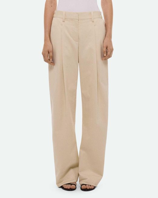 Helmut Lang Natural Pleated Casual Pants