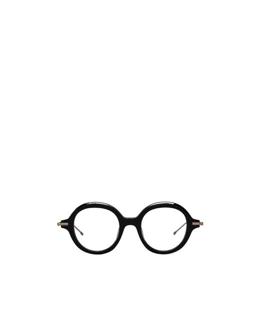 Thom Browne White Round-Frame Glasses for men