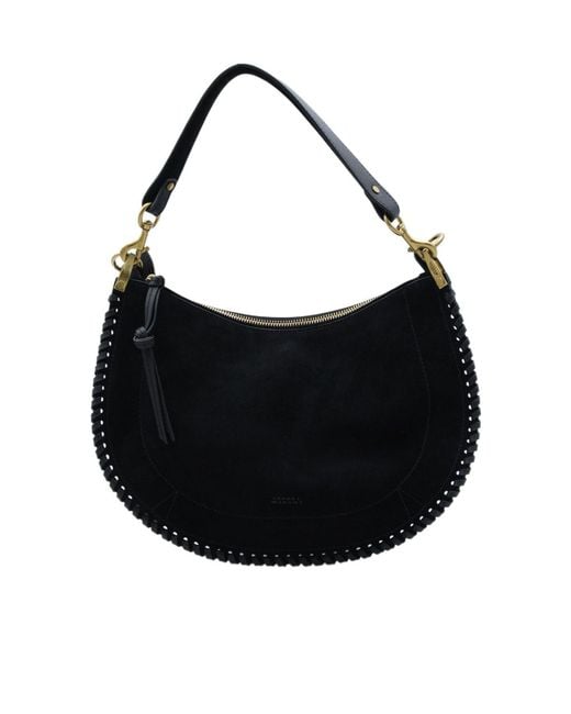 Isabel Marant Black Oskan Zipped Crossbody Bag