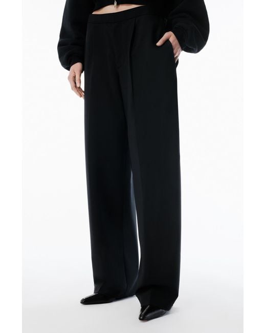 Alexander Wang Black Mid-Rise Tailored Pants