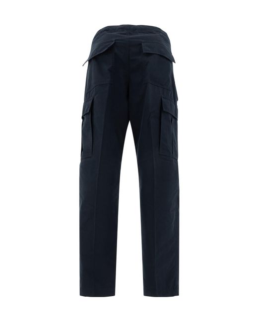 Tom Ford Blue Drawstring Cargo Trousers for men