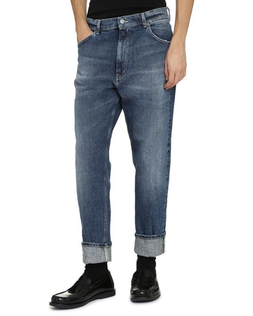 Dondup Blue Jeans With Belt Loops for men