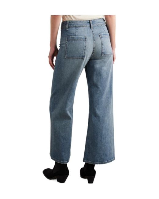 Nili Lotan Blue Megan Wide-Leg Jeans