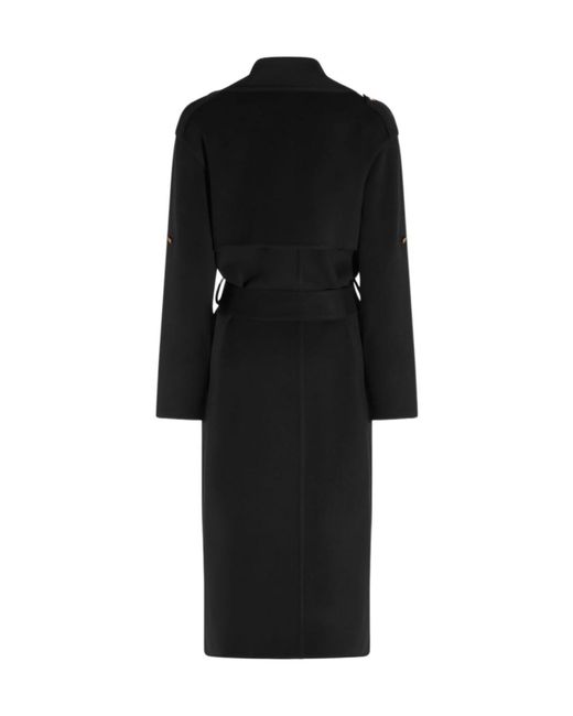 Alberta Ferretti Black Long-Sleeved Coat
