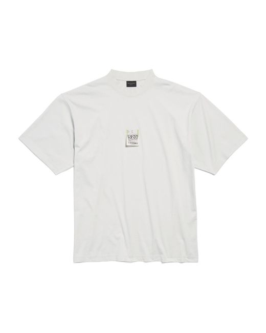 Balenciaga Airport Tag T-Shirt Medium Fit for Men | Lyst