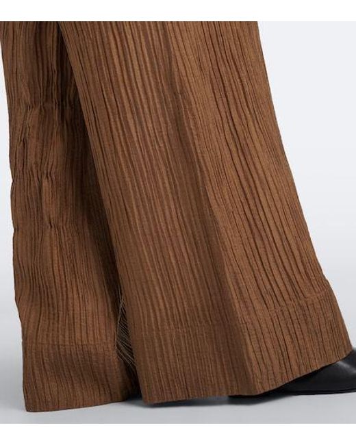 Joseph Brown Selene Wide-Leg Pants