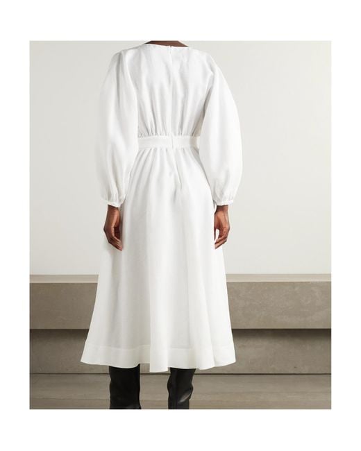 Gabriela Hearst White Long Sleeve Dress