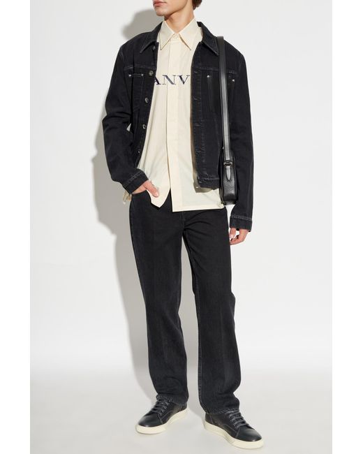 Lanvin Black Denim Jackets for men