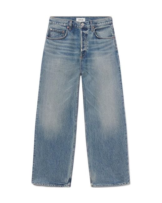 Agolde Blue Magnus Button Jeans for men