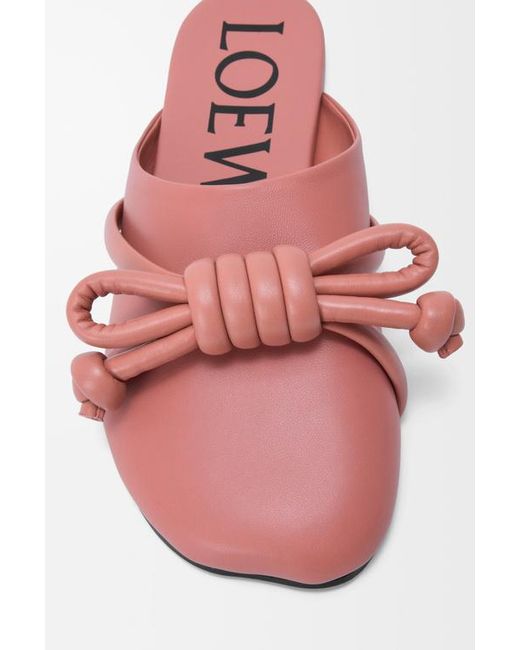 Loewe Pink Flamenco Knot Mule