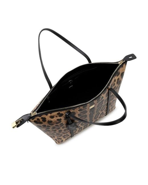 Dolce & Gabbana Brown Logo Details Handbag