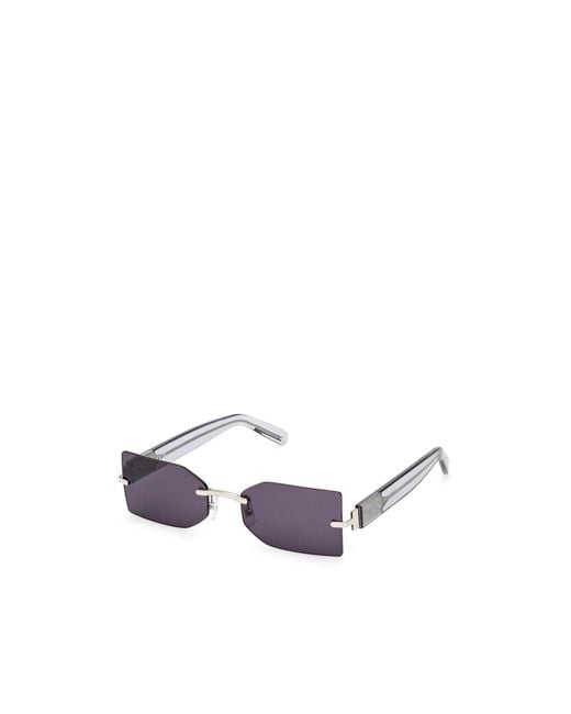 Gcds White Rimless Sunglasses for men