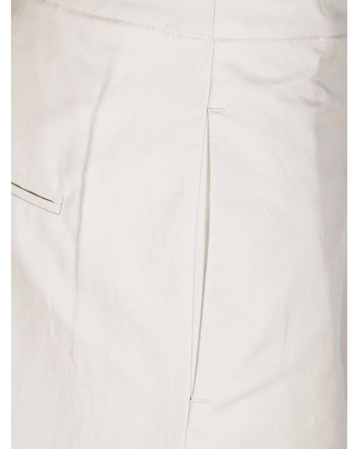 Max Mara White Elastic Waist Casual Pants