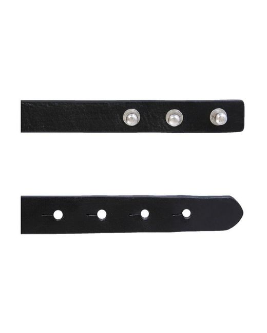 DSquared² White Logo Plaque Belt