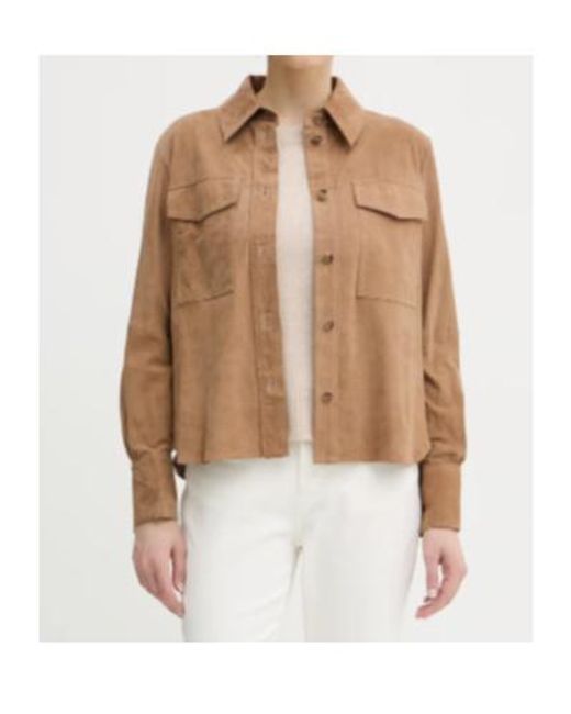 Marella Natural Long-Sleeve Shirt Jacket