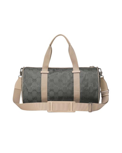 Gucci Gray Off The Grid Duffle Bag for men