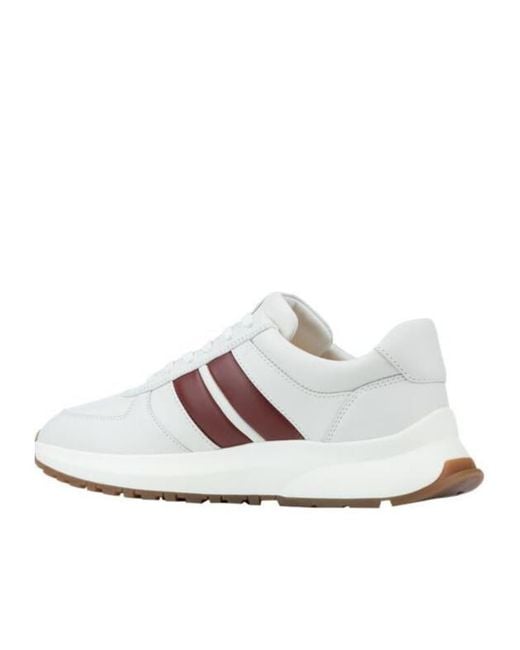 Bally White Logo Sneakers for men