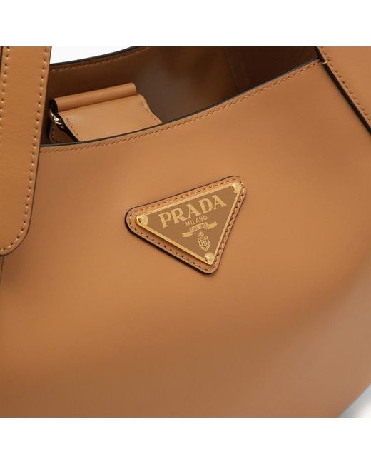 Prada Brown Medium Logo Handbag