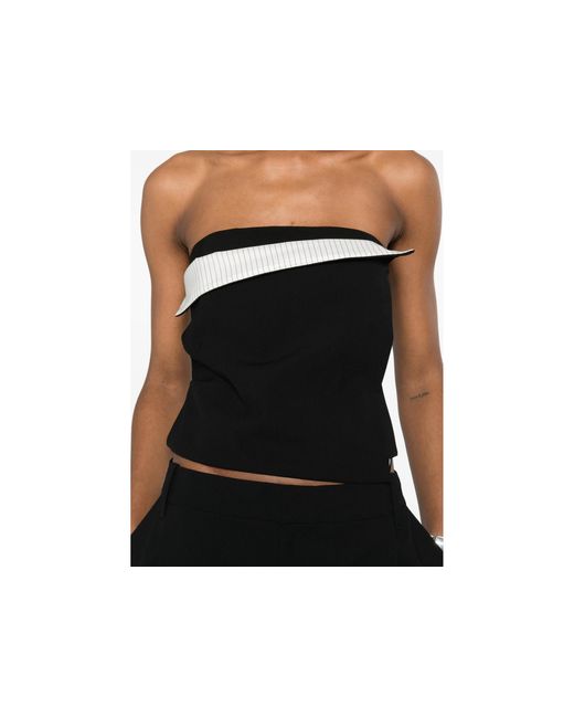 Sir Black Sleeveless Top