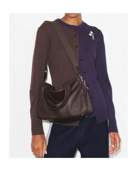 Tory Burch Brown Minimalist Leather Tote Bag