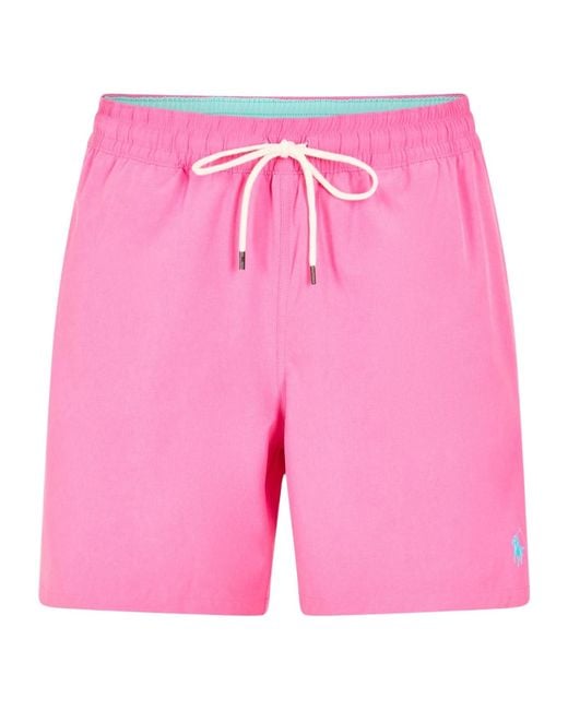 Polo Ralph Lauren Pink Traveller Swim Shorts for men