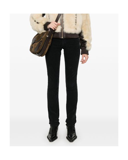 Isabel Marant Black Belt-Loop Jeans