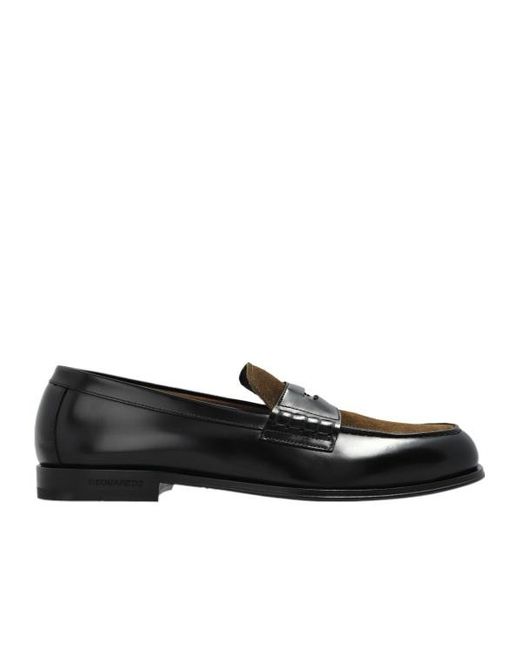 DSquared² Black Neoclassic Loafers for men