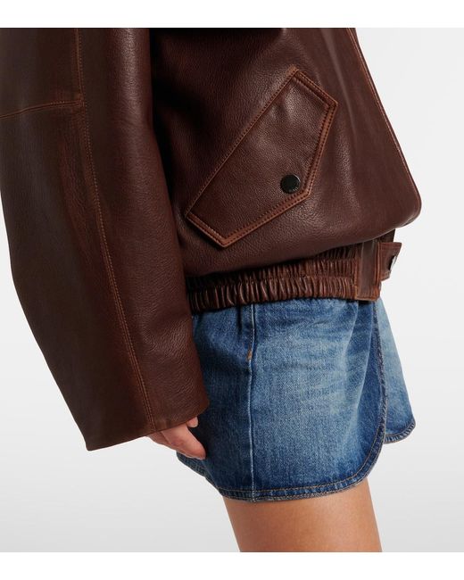 Jonathan Simkhai Brown Huntington Leather Jacket