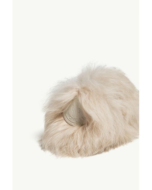 Moncler Natural Snug Shearling Flats