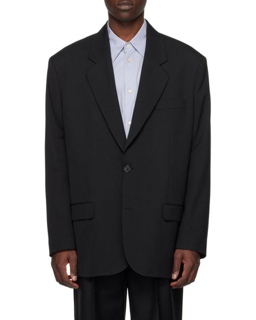 Acne Black Single-Breasted Jacket for men